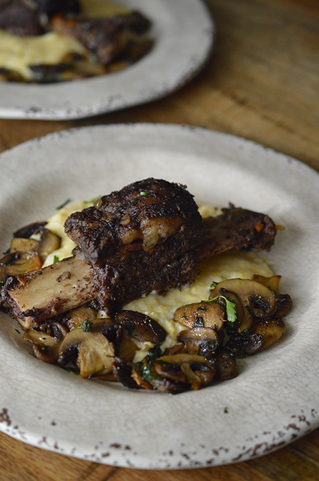 Gouda Polenta Short Ribs